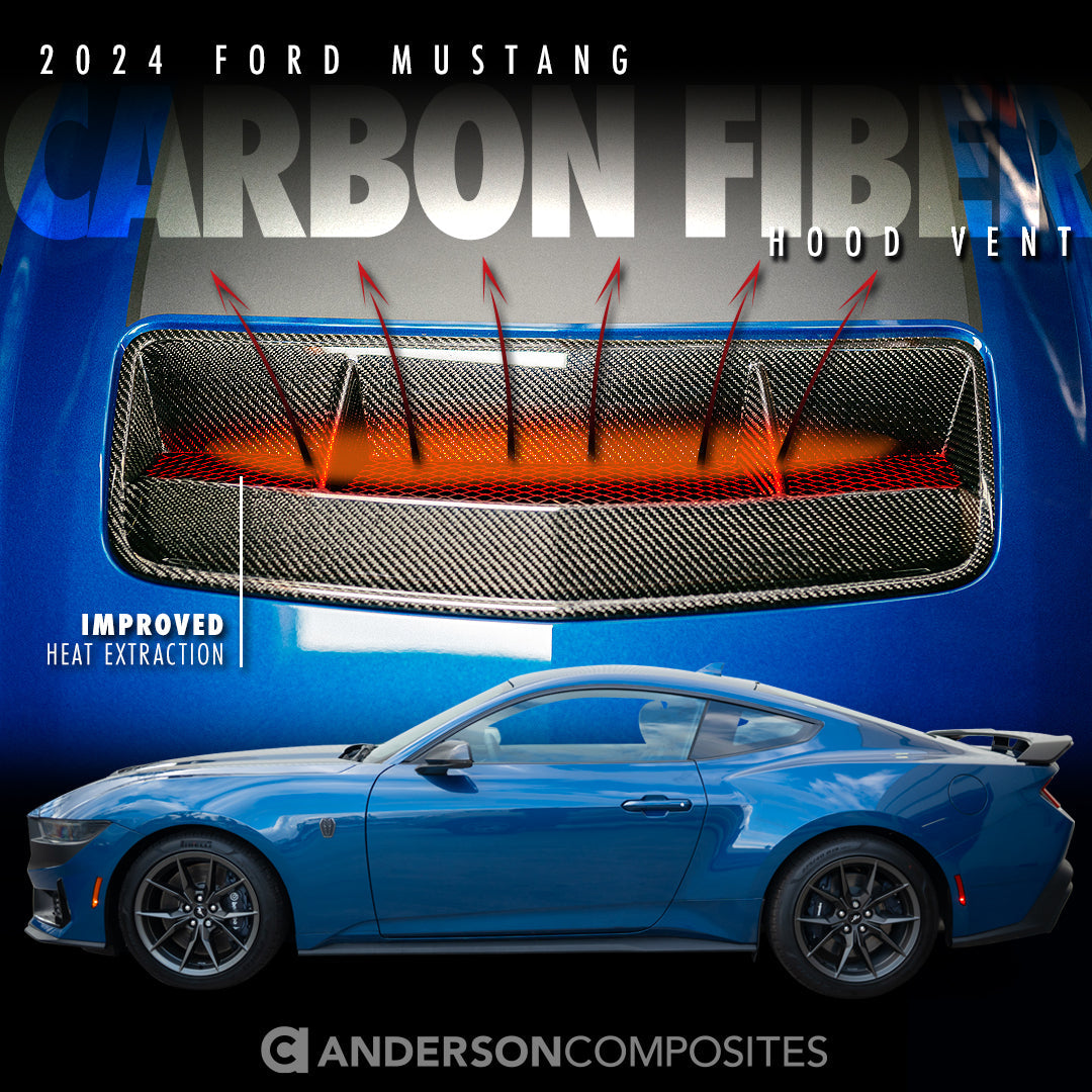 2024 FORD MUSTANG TYPE-V5 Carbon Fiber Hood Vent