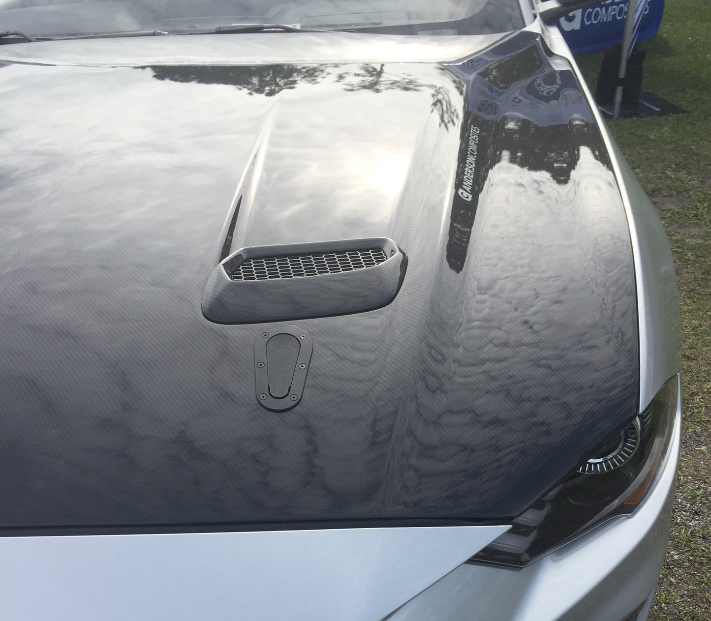 2018 - 2023 FORD MUSTANG TYPE-OE DOUBLE-SIDED CARBON FIBER HOOD