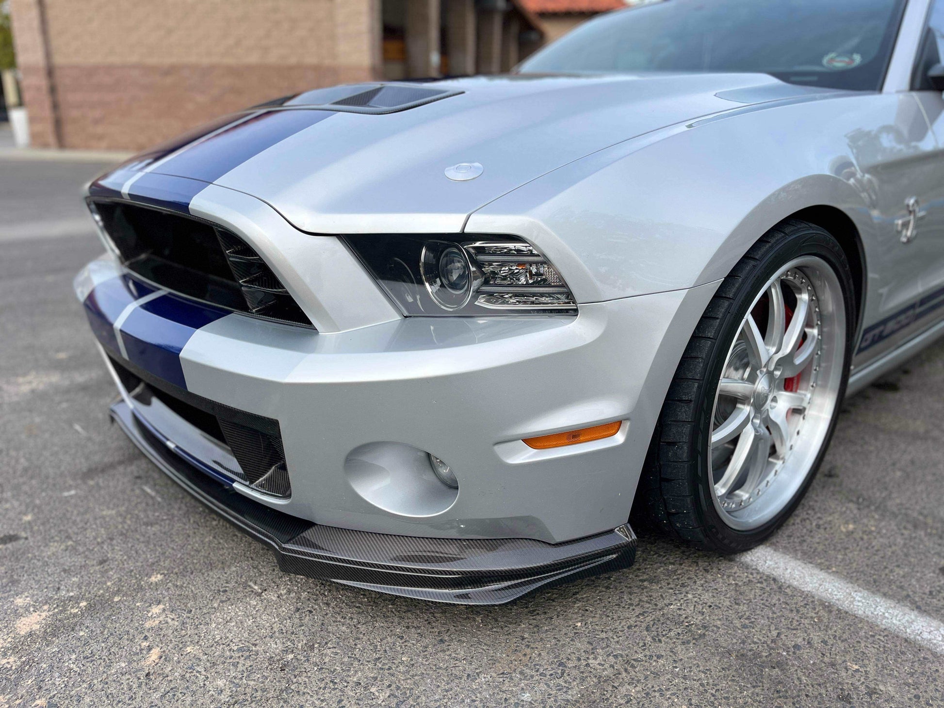 2010 - 2014 Mustang Shelby GT500 Type-GT Carbon Fiber Front Lip