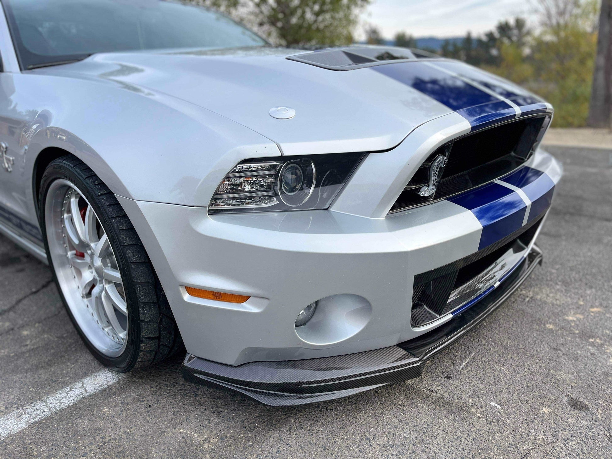 2010 - 2014 Mustang Shelby GT500 Type-GT Carbon Fiber Front Lip