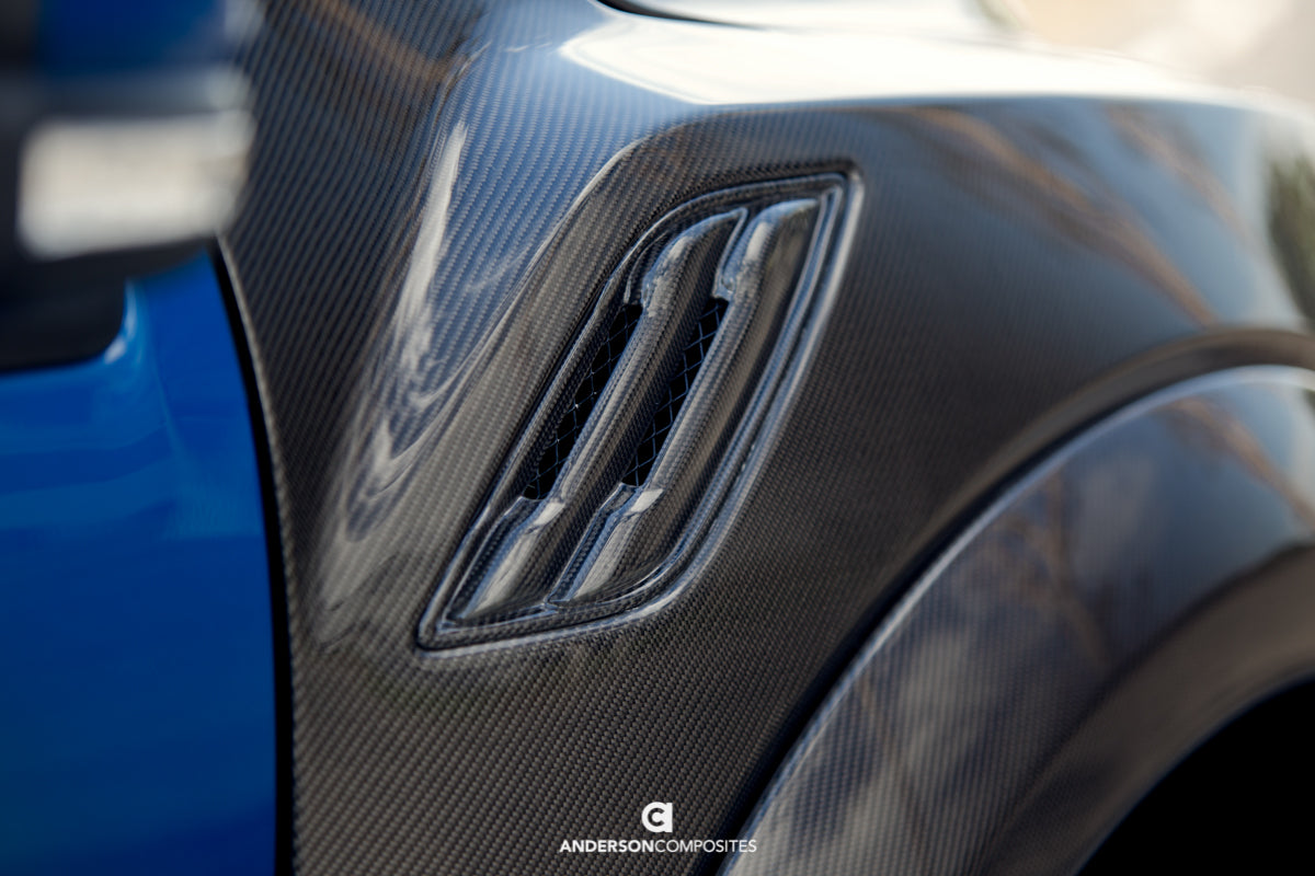 2017-2020 FORD RAPTOR CARBON FIBER TYPE-OE FRONT FENDER FLARES (PAIR)