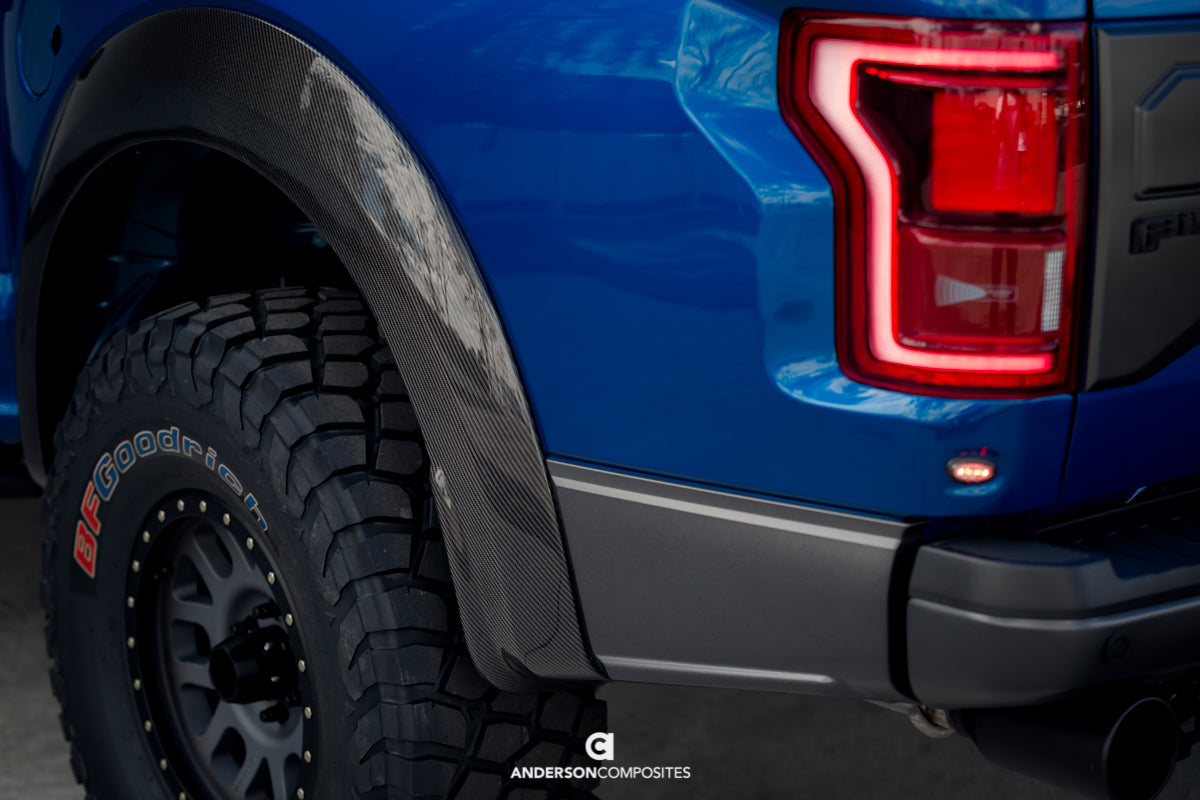 2017-2020 FORD RAPTOR CARBON FIBER TYPE-OE REAR FENDER FLARES (PAIR)