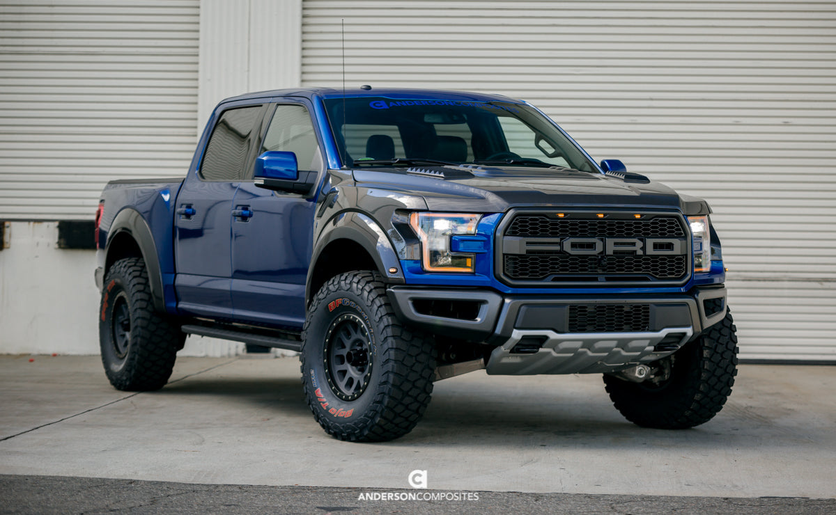 2017-2020 FORD RAPTOR TYPE-OE CARBON FIBER HOOD VENT (Louver)