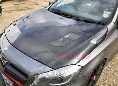 MERCEDES A-CLASS CARBON FIBRE VENTED BONNET