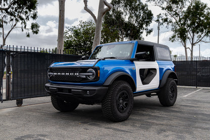 2021 - 2024 Ford Bronco Fiberglass Halo Doors with Carbon Fiber Inserts (2-Door)