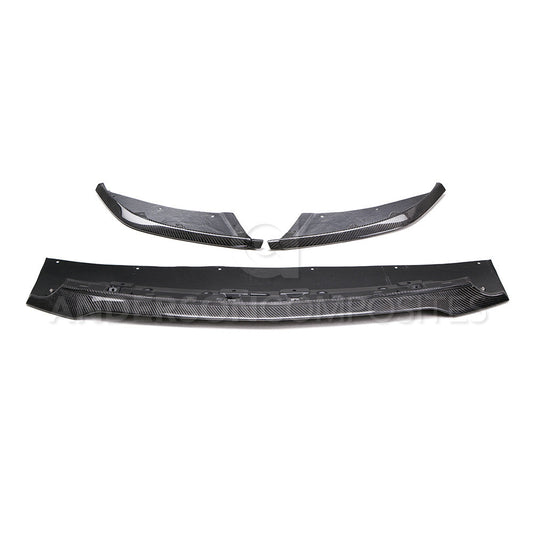 Anderson Composites 3-piece carbon fiber front splitter for Mustang GT350 – view 2