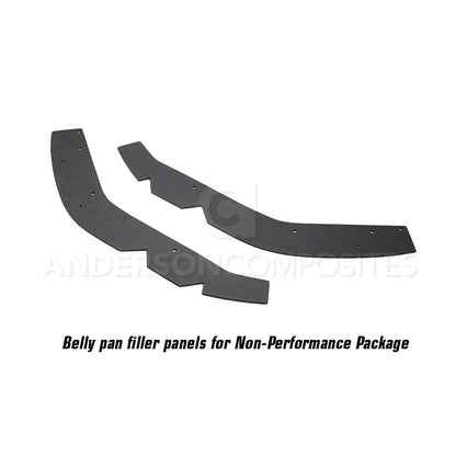 2018 - 2023 FORD MUSTANG TYPE-AR CARBON FIBER FRONT CHIN SPLITTER (PP1)
