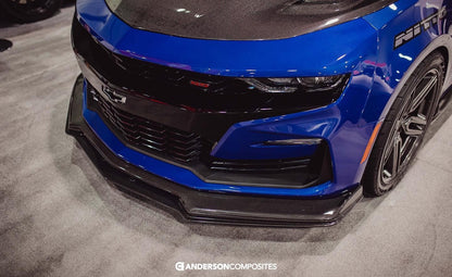 2019 - 2024 Chevrolet Camaro SS Type-SS Carbon Fiber Lower Front Chin Spoiler