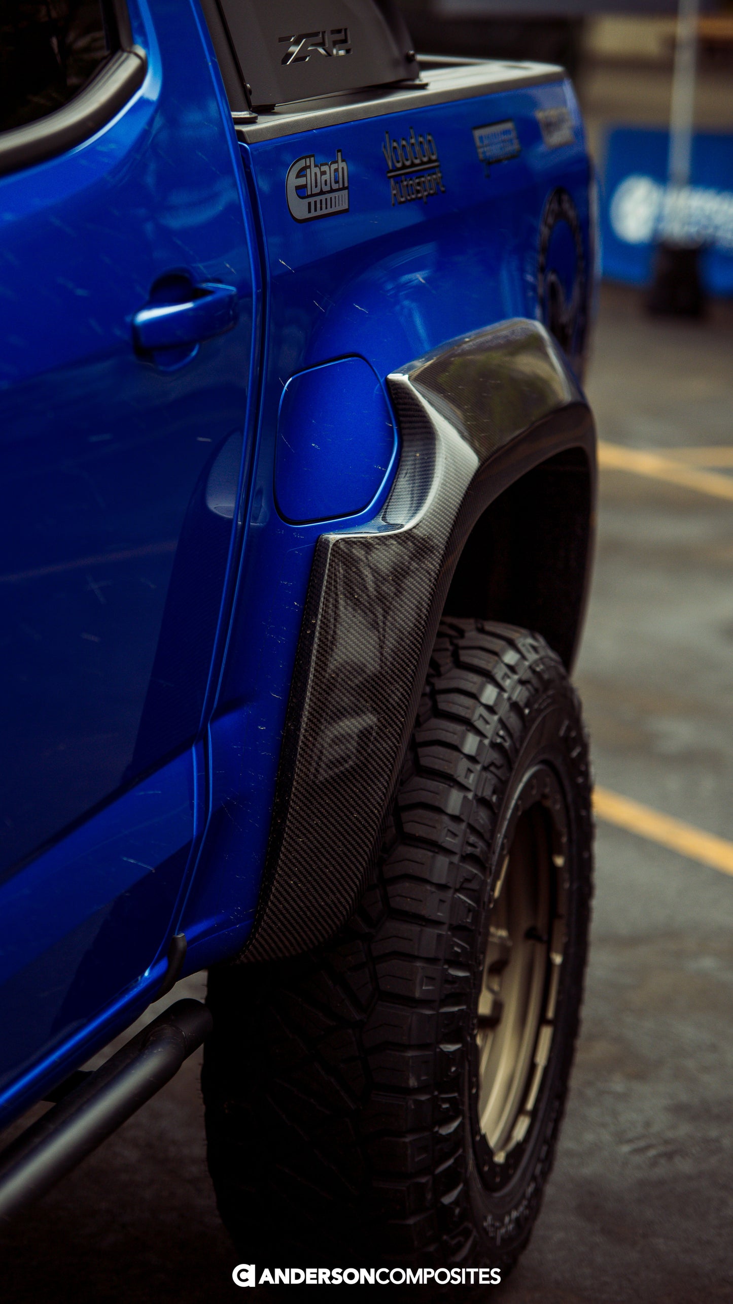 2017-2020 Chevrolet Colorado ZR2 Carbon Fiber Rear Fender Flares (Pair)