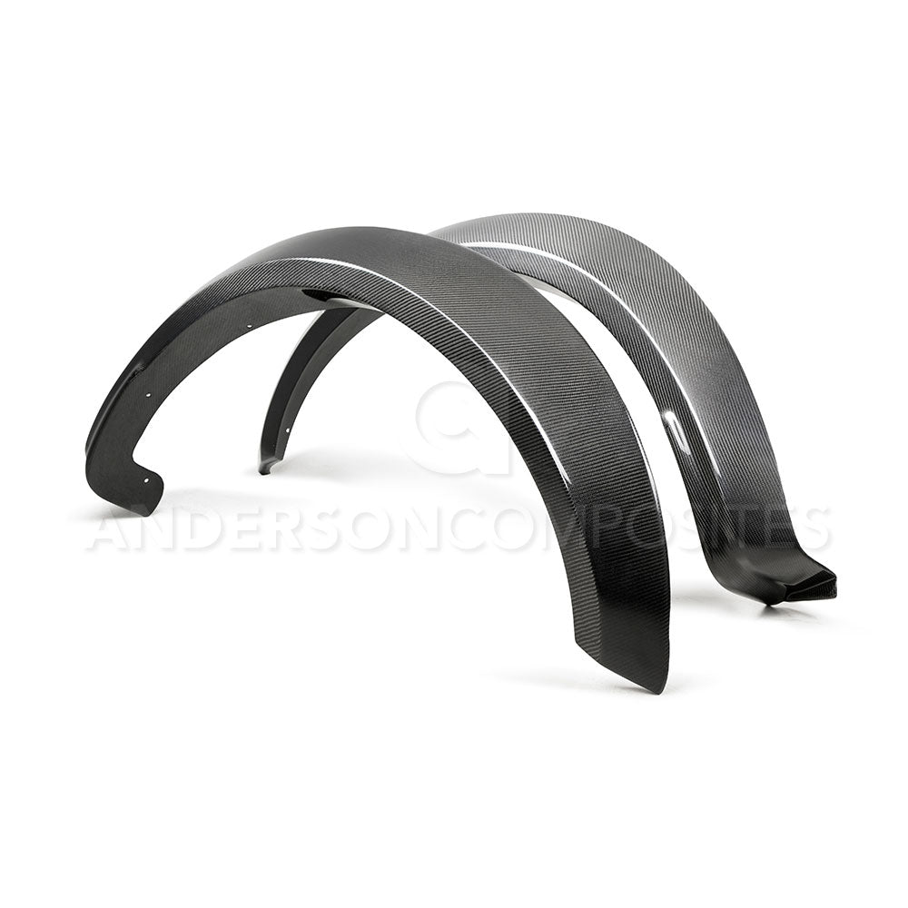 2017-2020 FORD RAPTOR CARBON FIBER TYPE-WIDE FRONT FENDER FLARES (PAIR)