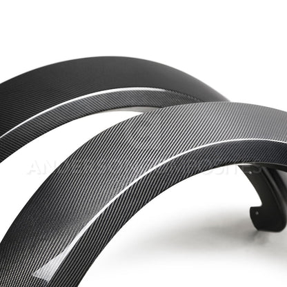 2017-2020 FORD RAPTOR CARBON FIBER TYPE-WIDE FRONT FENDER FLARES (PAIR)
