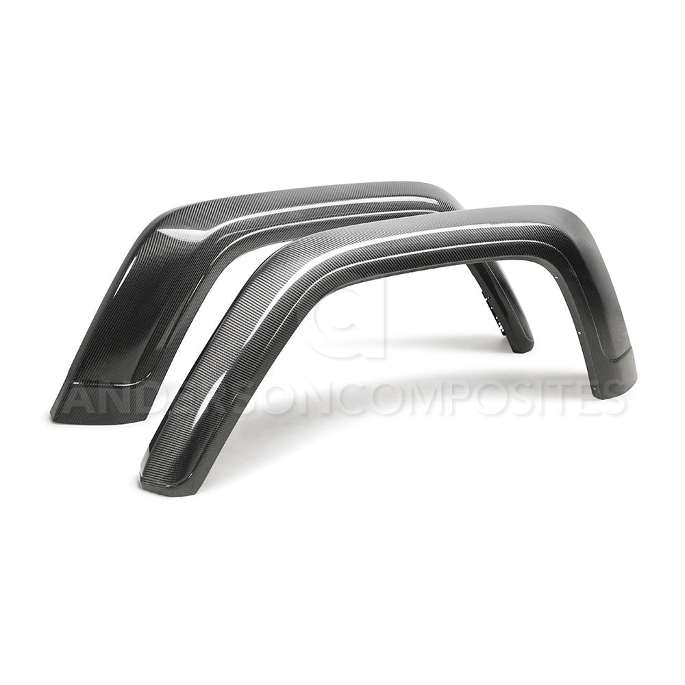 2020-2024 Jeep  Gladiator (JT) Carbon Fiber Rear Fender Flares (Pair)