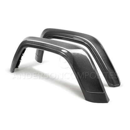 2020-2024 Jeep  Gladiator (JT) Carbon Fiber Rear Fender Flares (Pair)