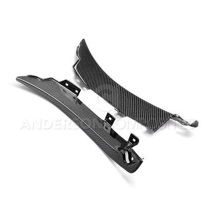 2015 - 2020 Mustang Shelby GT350 Carbon Fiber Rear Splash Guards