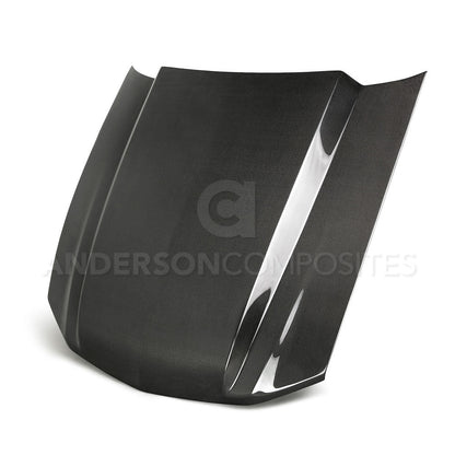 Type-CJ carbon fiber cowl hood for 2010-2012 Ford Mustang