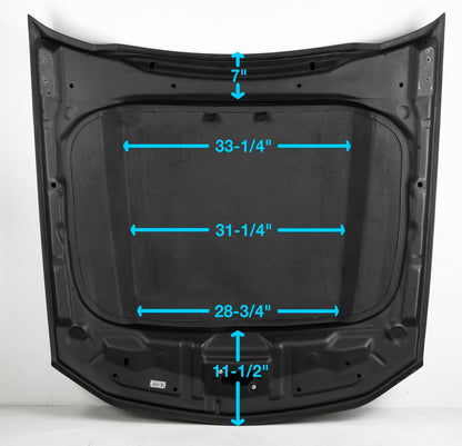 Type-CJ carbon fiber cowl hood for 2010-2012 Ford Mustang