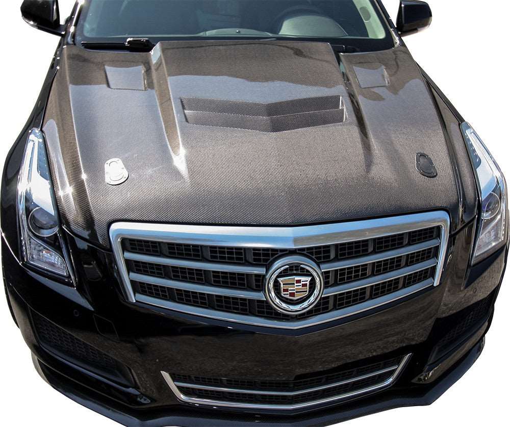 2013 - 2015 Cadillac ATS Type-VT carbon fiber hood