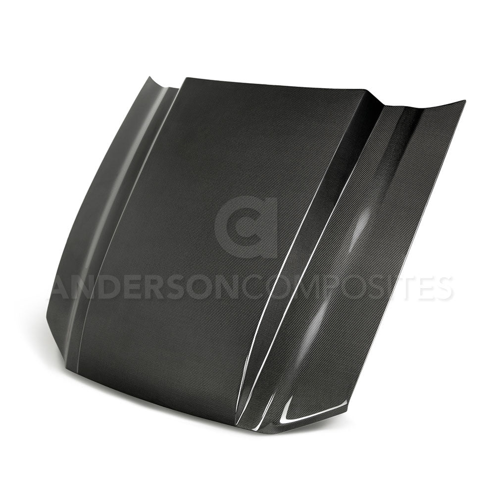 Type-CJ carbon fiber cowl hood for 2013-2014 Ford Mustang