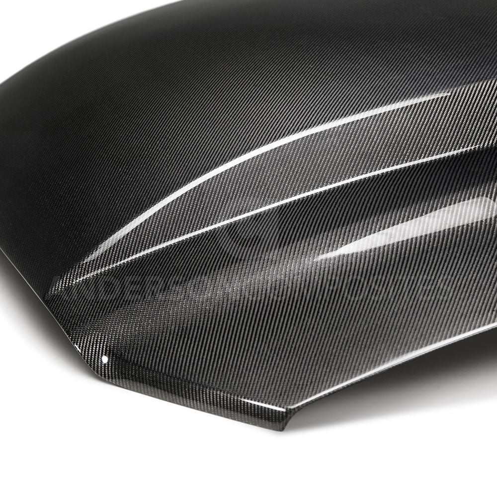 Type-CJ carbon fiber cowl hood for 2013-2014 Ford Mustang