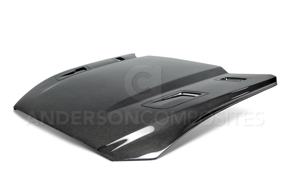 2015 - 2017 Mustang Type-GTH Double Sided Carbon Fiber Hood