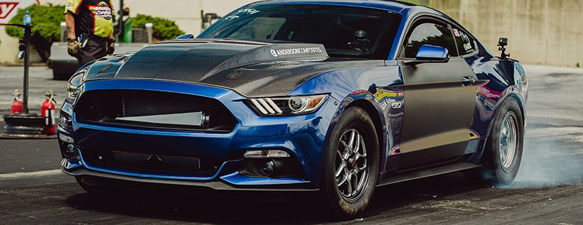 2015 - 2017 Mustang Double-Sided Carbon Fiber Cowl Hood