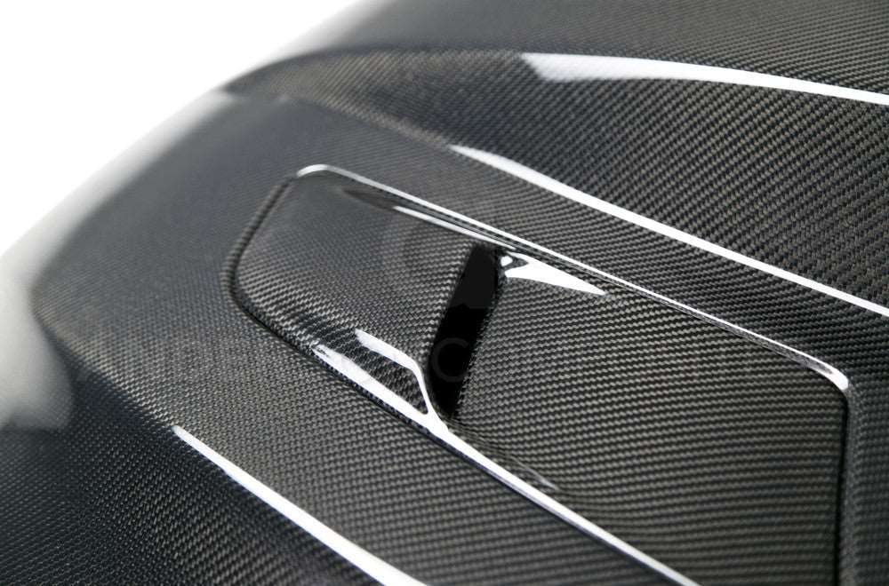 2015 - 2017 Mustang Double-Sided Carbon Fiber Cowl Hood