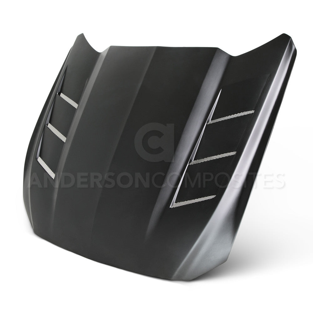 2015 - 2017 Mustang Fiberglass Heat Extractor Hood (Primer)