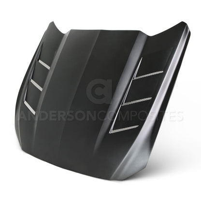 2015 - 2017 Mustang Fiberglass Heat Extractor Hood (Primer)