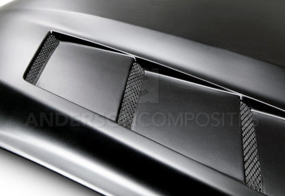 2015 - 2017 Mustang Fiberglass Heat Extractor Hood (Primer)