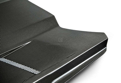2015 - 2017 Mustang Double-Sided Carbon Fiber Heat Extractor Hood