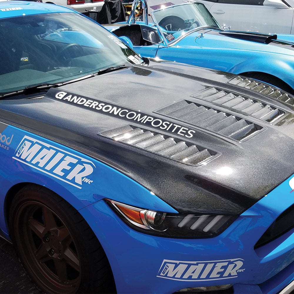 2015 - 2017 Mustang Double-Sided Carbon Fiber Type-TW Hood