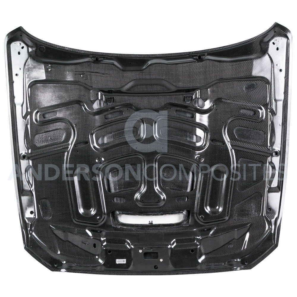 2015 - 2020 Mustang Shelby GT350 Double-Sided Carbon Fiber Hood