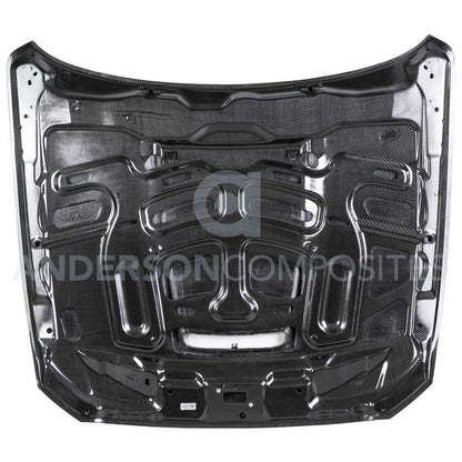 2015 - 2020 Mustang Shelby GT350 Double-Sided Carbon Fiber Hood