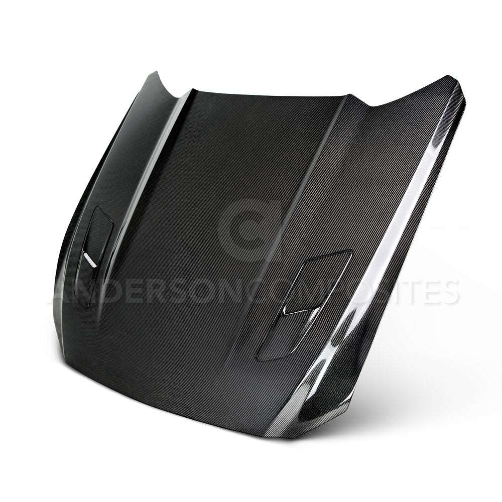 2015 - 2017 Ford Mustang GT Double Sided Carbon Fiber OE Style Hood