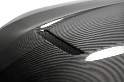 2018-2023 FORD MUSTANG TYPE-GR DOUBLE SIDED CARBON FIBER HOOD