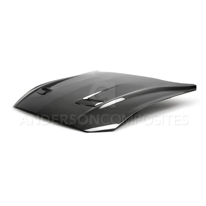 2018 - 2023 FORD MUSTANG TYPE-OE DOUBLE-SIDED CARBON FIBER HOOD