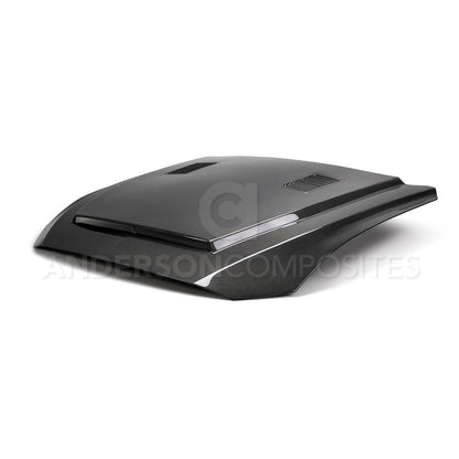 2018 - 2023 FORD MUSTANG SUPER SNAKE STYLE DOUBLE-SIDED CARBON FIBER HOOD