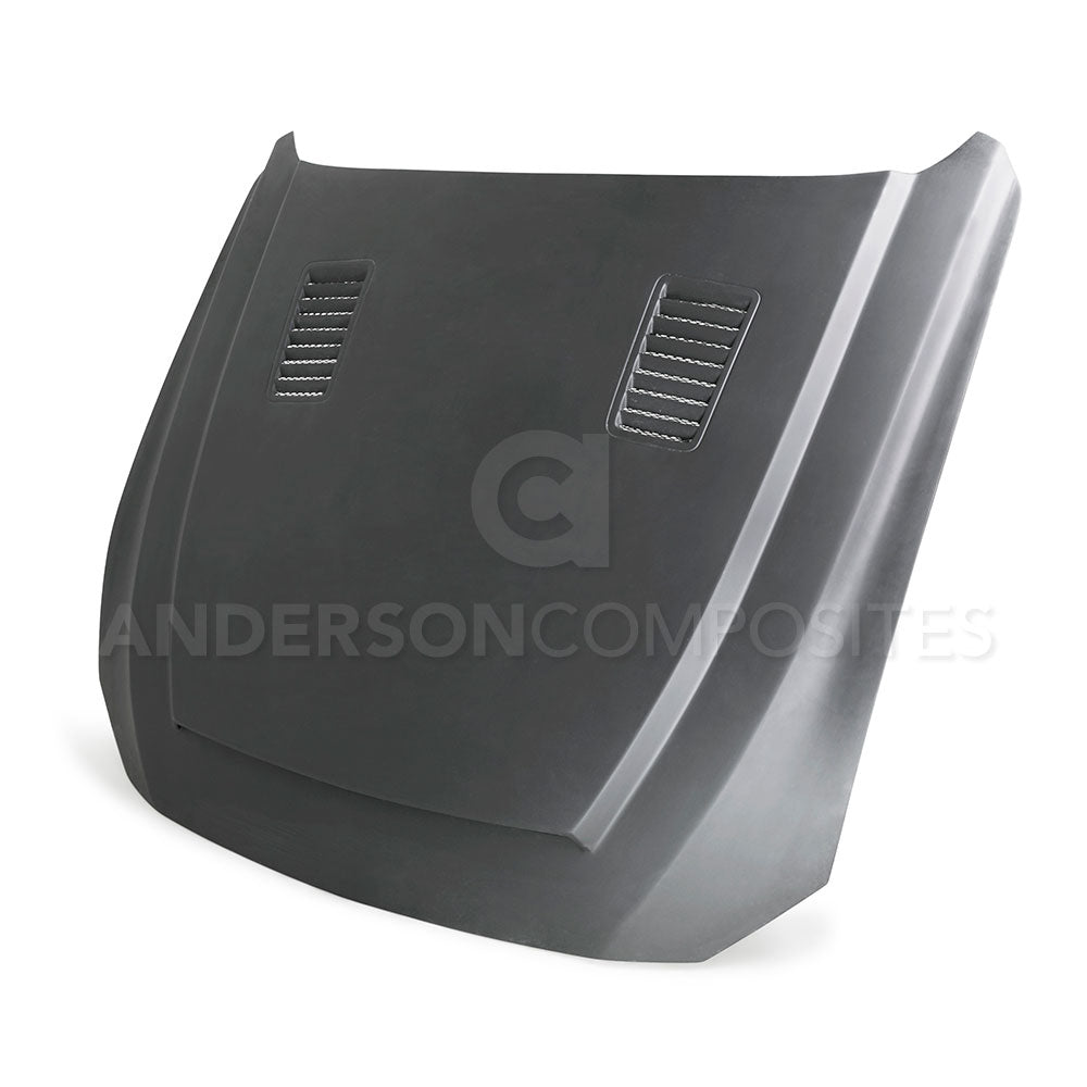 2018 - 2023 FORD MUSTANG SUPER SNAKE STYLE COMPOSITE HOOD (Primer)