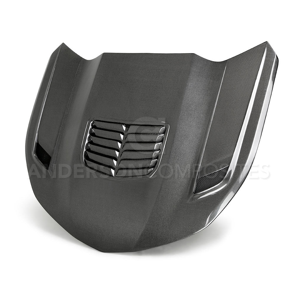 2019 - 2024 Chevrolet Camaro SS Type-T2 Double Sided Carbon Fiber Hood