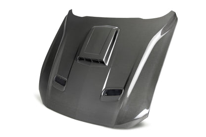 2021 - 2023 Ford Mustang Mach 1 Double Sided Type-SK Carbon Fiber Hood