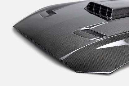 2021 - 2023 Ford Mustang Mach 1 Double Sided Type-SK Carbon Fiber Hood