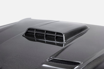 2021 - 2023 Ford Mustang Mach 1 Double Sided Type-SK Carbon Fiber Hood