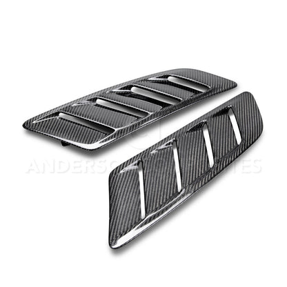 2015 - 2017 MUSTANG GT CARBON FIBER HOOD VENTS TYPE-AB