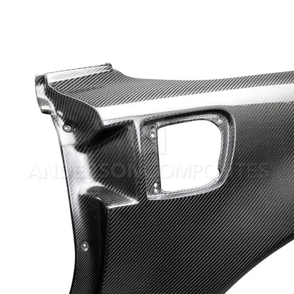 2006-2013 CHEVROLET CORVETTE C6 TYPE-ZR1 CARBON FIBER REAR QUARTER PANELS (1.65") WIDER)