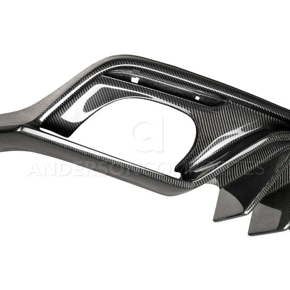 2015 - 2017 MUSTANG CARBON FIBER REAR DIFFUSER FOR QUAD TIP EXHAUST