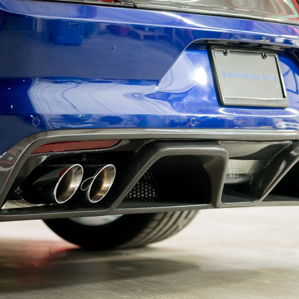 2015 - 2017 Mustang GT350 Style Carbon Fiber Rear Diffuser