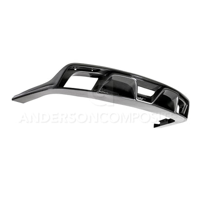 2015 - 2017 Mustang GT350 Style Carbon Fiber Rear Diffuser