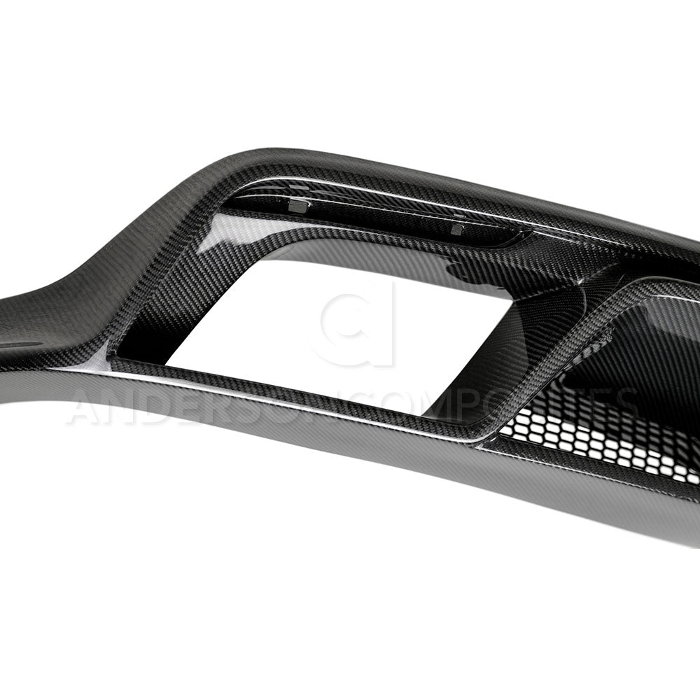 2015 - 2017 Mustang GT350 Style Carbon Fiber Rear Diffuser