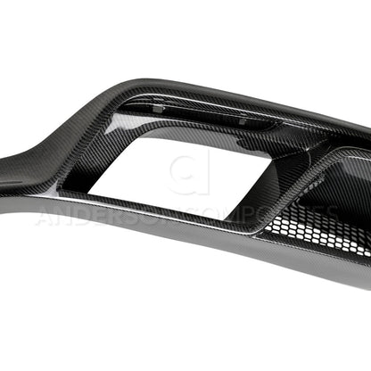 2015 - 2017 Mustang GT350 Style Carbon Fiber Rear Diffuser