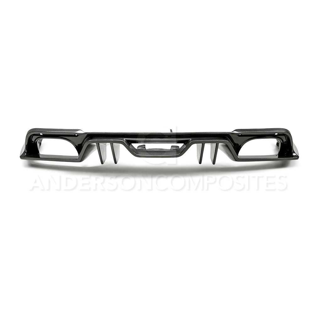 2018 - 2023 FORD MUSTANG TYPE-AR CARBON FIBER QUAD TIP REAR DIFFUSER